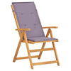 vidaXL Garden Chair Set of 2 Dark grey - Estalios
