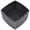 vidaXL Outdoor Table Mocha Polypropylene 21.3 in x 21.3 in Outdoor Table - Estalios