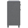 vidaXL Sideboard HAMAR Dark Gray Solid Wood Storage Solution - Estalios