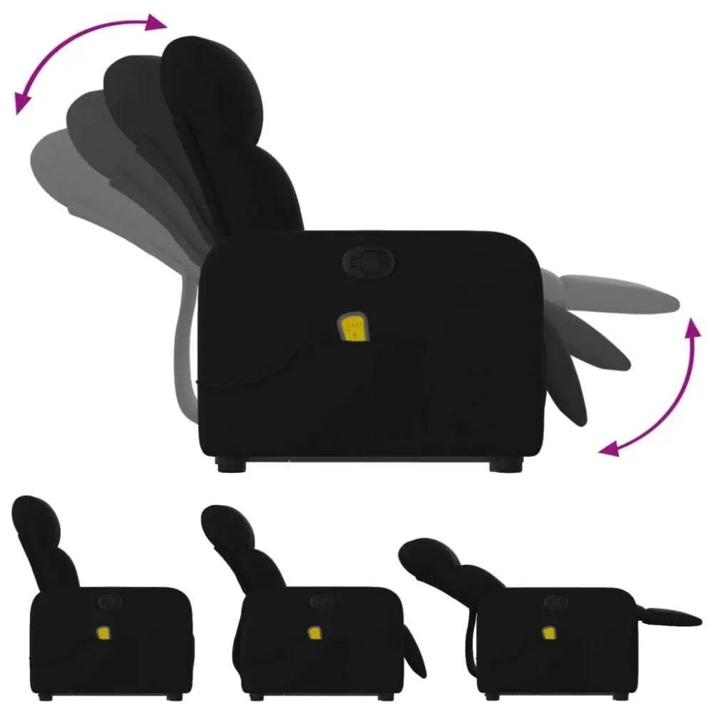 Unleash Maximum Relaxation: Black Massage Recliner! - Estalios