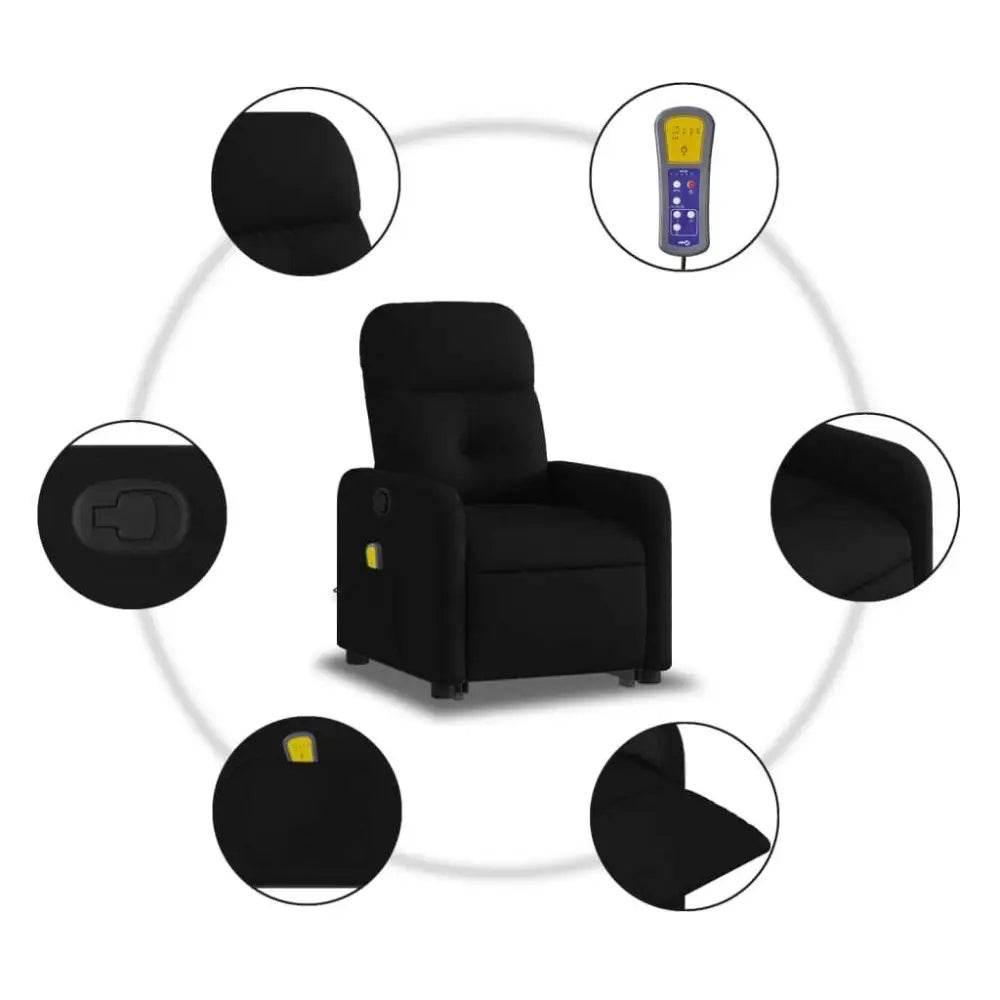 Unleash Maximum Relaxation: Black Massage Recliner! - Estalios