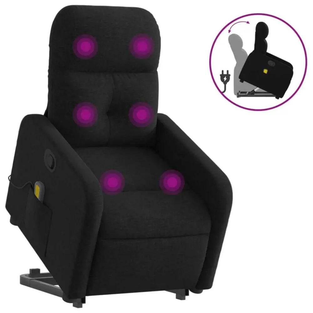 Unleash Maximum Relaxation: Black Massage Recliner! - Estalios