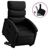 vidaXL Stand Up Recliner Chair Black Faux leather, metal, plywood Medium - Estalios