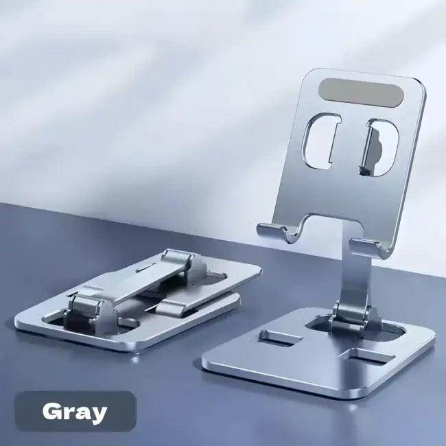 Modern Gold and Silver Aluminum Stand for Stylish Viewing - Estalios