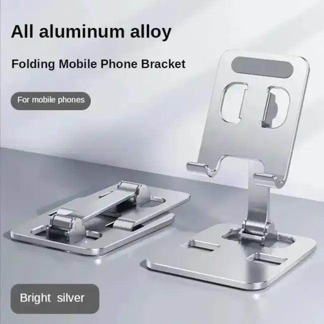 Modern Gold and Silver Aluminum Stand for Stylish Viewing - Estalios