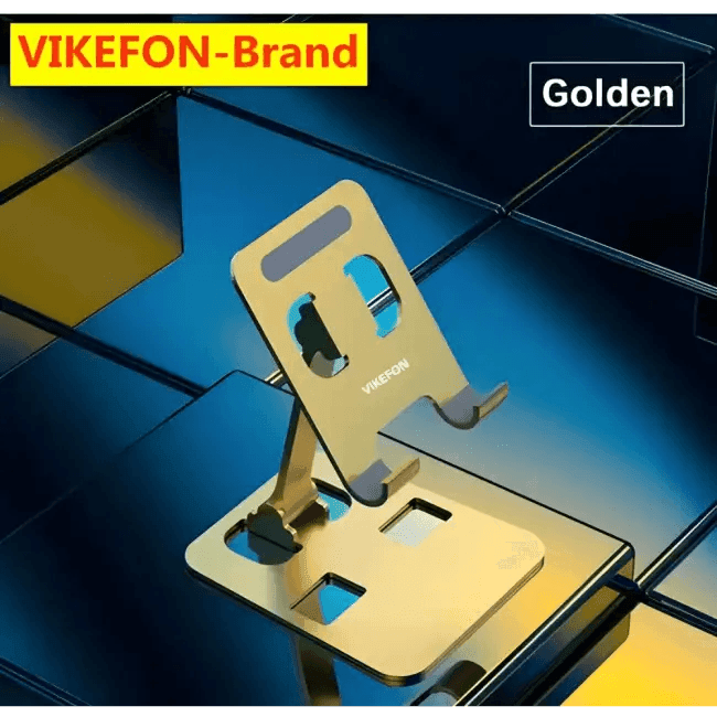 Modern Gold and Silver Aluminum Stand for Stylish Viewing - Estalios