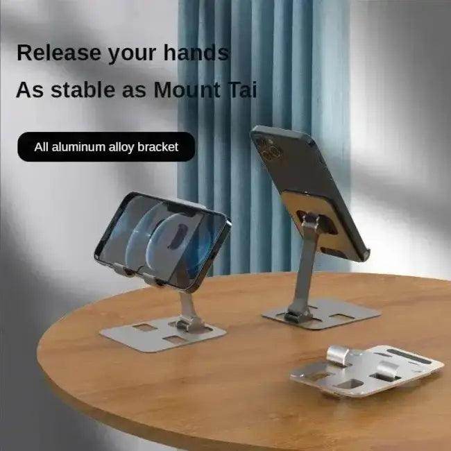 Modern Gold and Silver Aluminum Stand for Stylish Viewing - Estalios