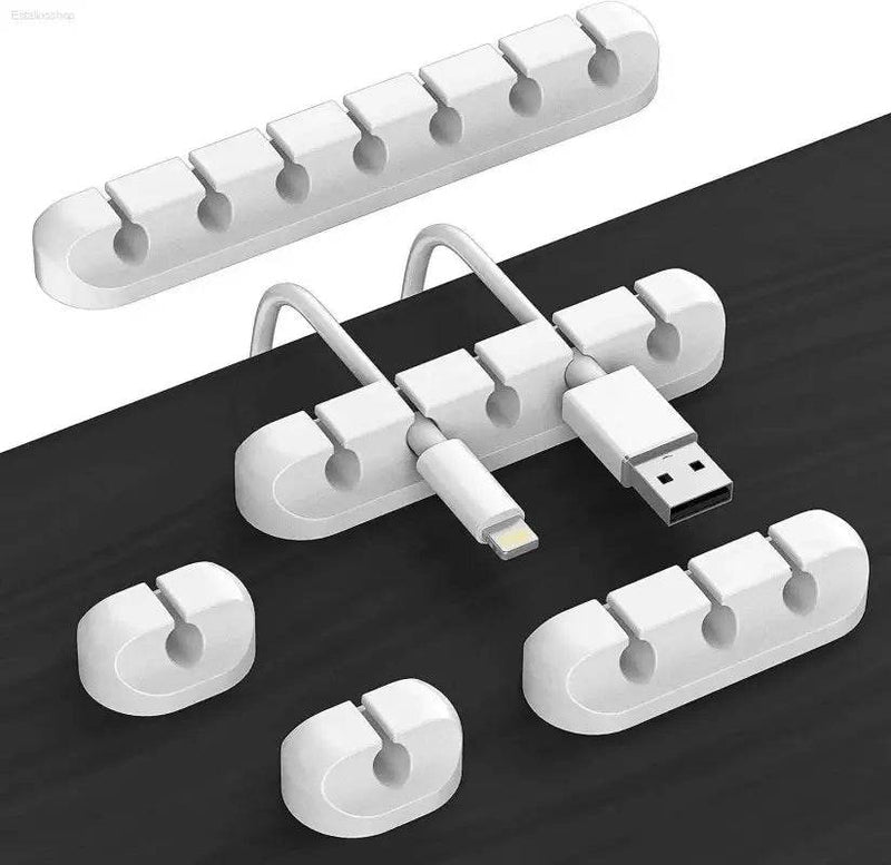 VIKEFON Cable Organizer Clips for USB Cables and Accessories - Estalios