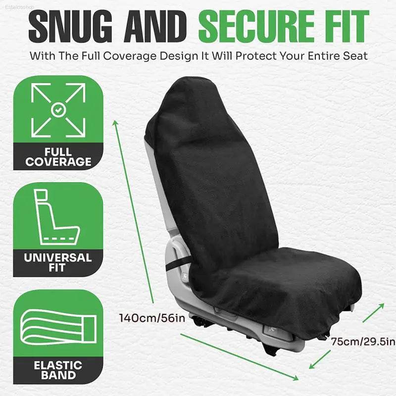 Revolutionary Waterproof Car Seat Cover - Adjustable, Breathable & Non-Slip Protection for Front and Rear Seats! - Estalios