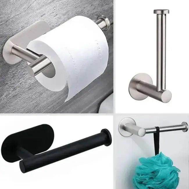 Bold Waterproof Stainless Steel Towel And TP Roll Holder - Easy Install - Estalios