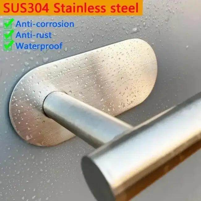 Bold Waterproof Stainless Steel Towel And TP Roll Holder - Easy Install - Estalios