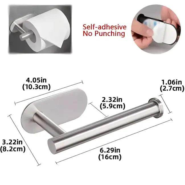 Bold Waterproof Stainless Steel Towel And TP Roll Holder - Easy Install - Estalios