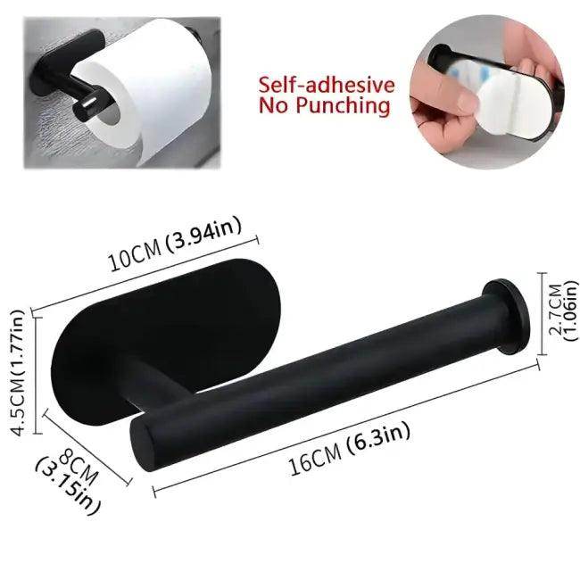 Bold Waterproof Stainless Steel Towel And TP Roll Holder - Easy Install - Estalios