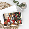 Whimsical English Bulldog Christmas Greeting Cards Pack of 8 - Estalios