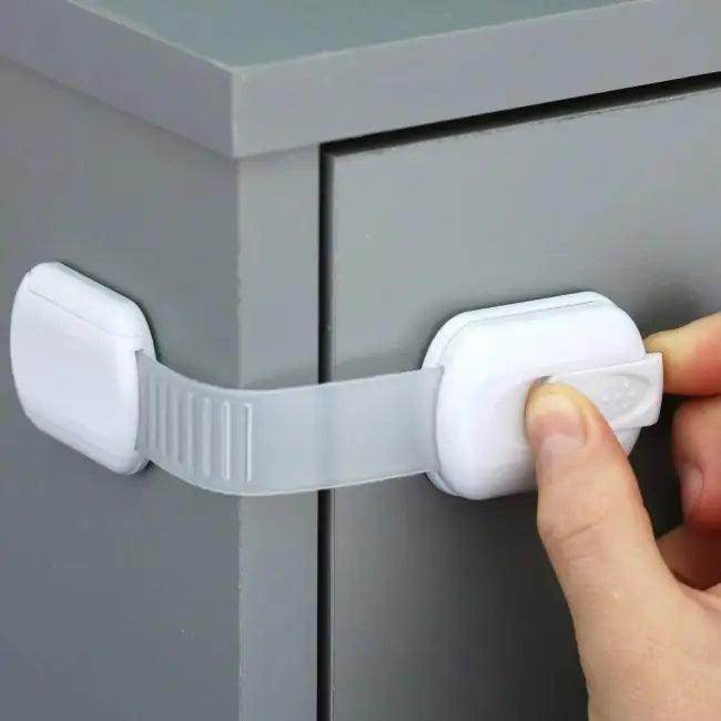 Bright and Bold White Child Safety Lock for Secure Homes - Estalios