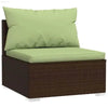 Green Cushion Outdoor Middle Wicker Sofa Seat - Estalios