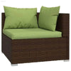 Green Cushion Outdoor Middle Wicker Sofa Seat - Estalios
