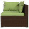 Green Cushion Outdoor Middle Wicker Sofa Seat - Estalios