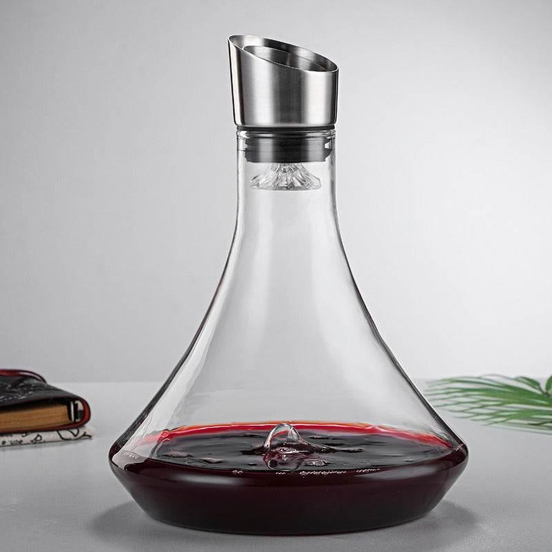 Wine Decanter Built-in Aerator Pourer for Perfect Flavor - Estalios