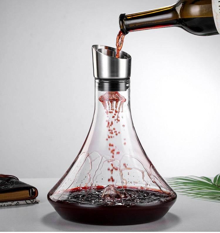 Wine Decanter Built-in Aerator Pourer for Perfect Flavor - Estalios