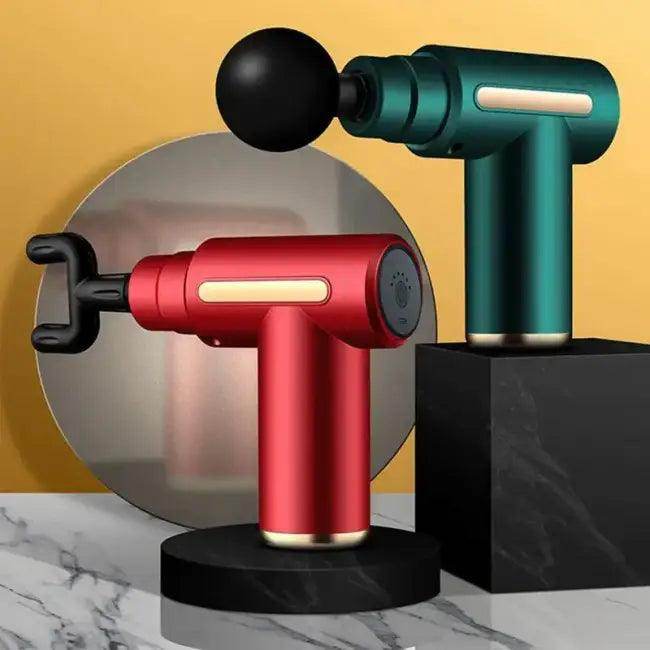 Black SpeedFlex Massage Gun with Versatile Attachments - Estalios