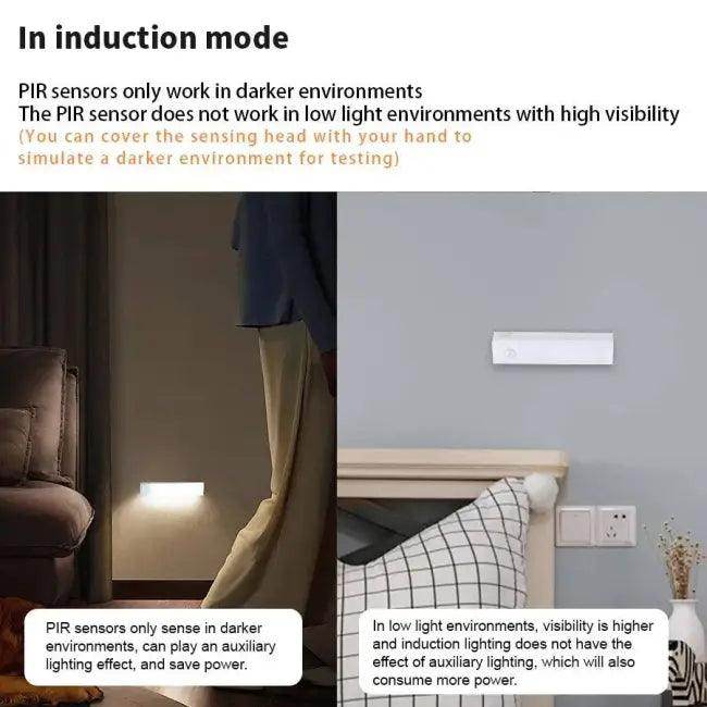 Wireless LED Night Light Bars with Motion Sensor Convenience - Estalios