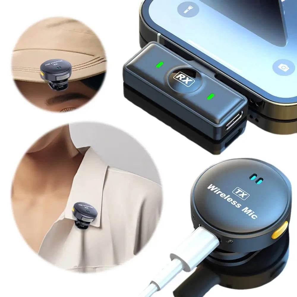 Wireless Magnetic Collar Microphone for YouTube Vlogs - Estalios