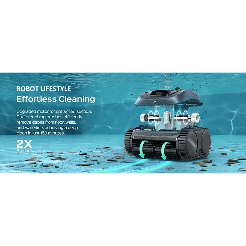 Wireless Robotic Swimming Pool Cleaner C1 with APP Control - Estalios