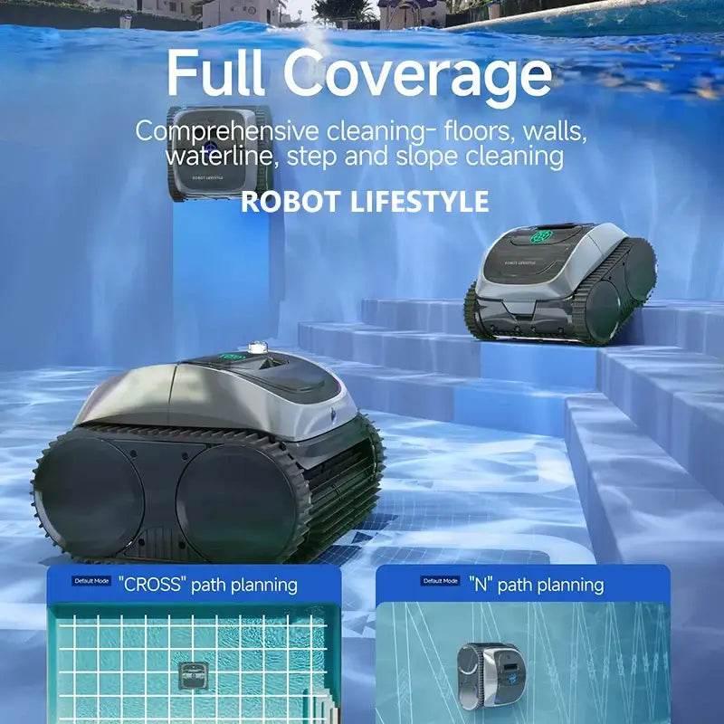 Wireless Robotic Swimming Pool Cleaner C1 with APP Control - Estalios