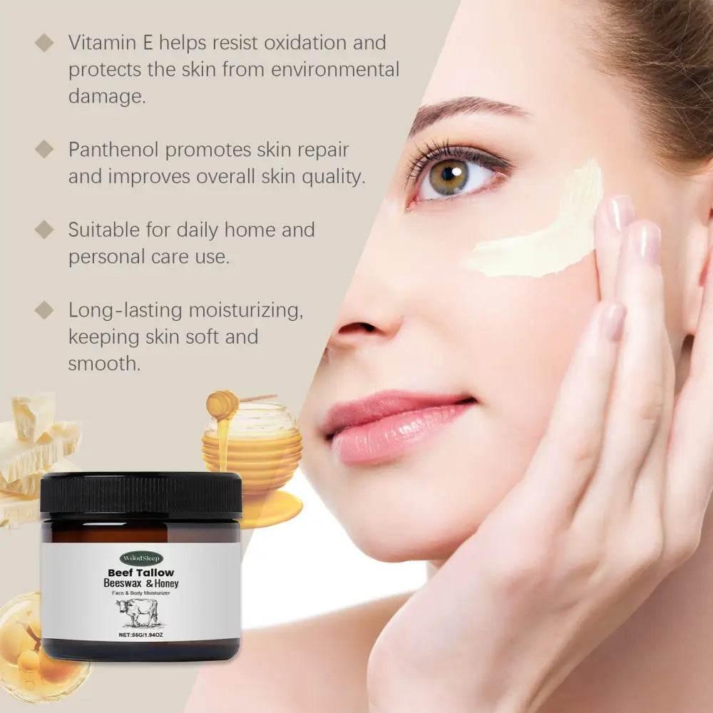 WoodSleep Tallow Moisturizing Cream for Bright, Firm Skin - Estalios