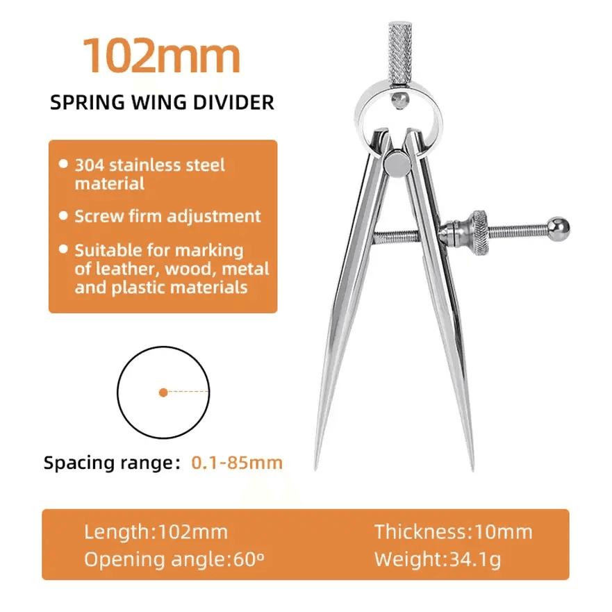 WUTA 304 Stainless Steel Wing Divider for Precision Crafting - Estalios
