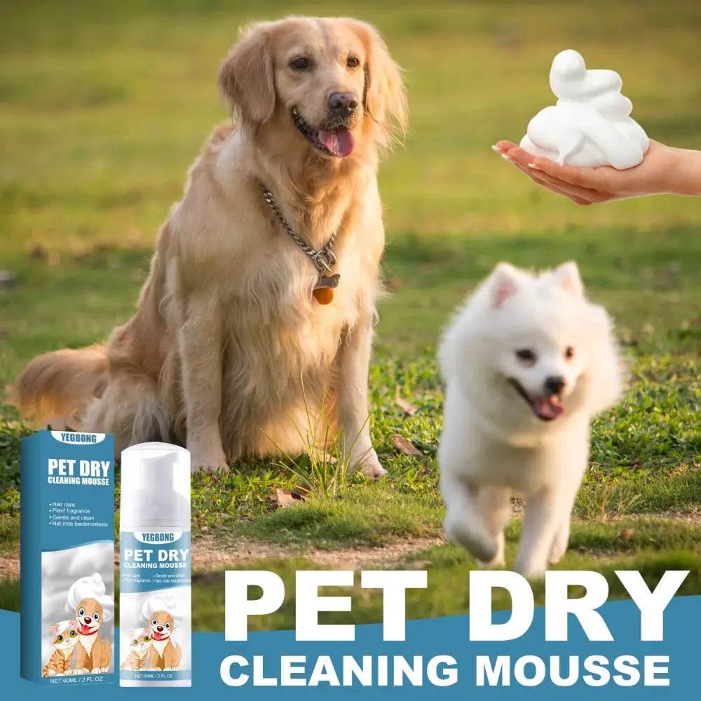 Yegbong Pet Dry Cleaning Mousse for Odor-Free Cats and Dogs - Estalios