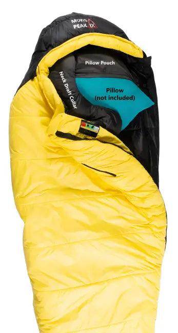 Yellow and Black Sleeping Bag for Cozy Outdoor Comfort - Estalios