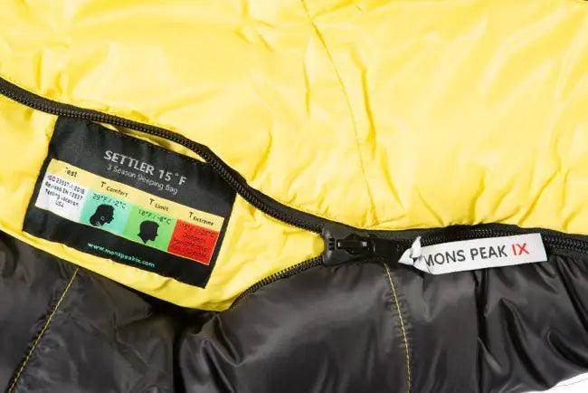 Yellow and Black Sleeping Bag for Cozy Outdoor Comfort - Estalios