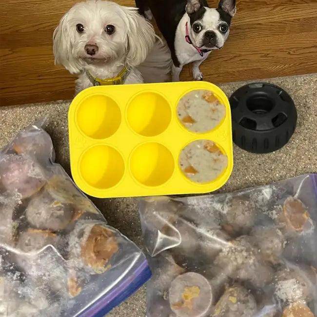 Yellow Dog Treat Mold for Power Chewer Pupsicles Fun - Estalios
