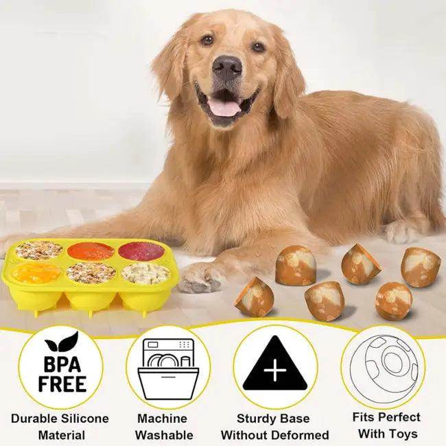 Yellow Dog Treat Mold for Power Chewer Pupsicles Fun - Estalios