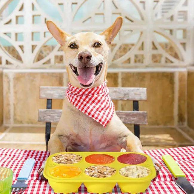 Yellow Dog Treat Mold for Power Chewer Pupsicles Fun - Estalios
