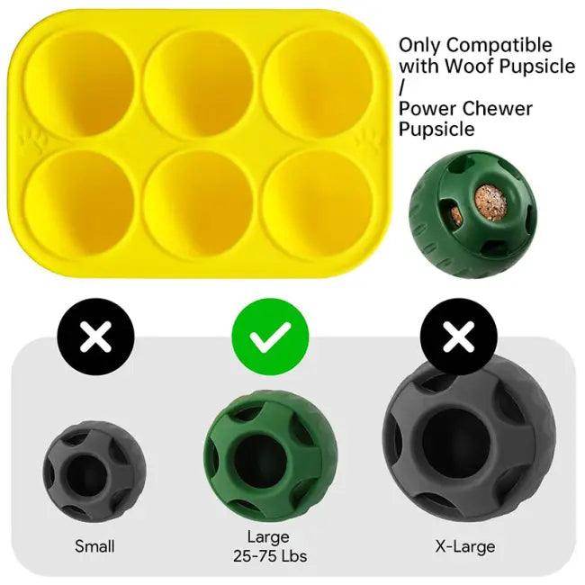 Yellow Dog Treat Mold for Power Chewer Pupsicles Fun - Estalios