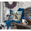 Yorkshire Terrier Spring Path Throw Pillow - Machine Washable - Estalios