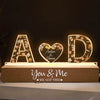 You & Me We Got This Custom Name LED Night Light Gift - Estalios