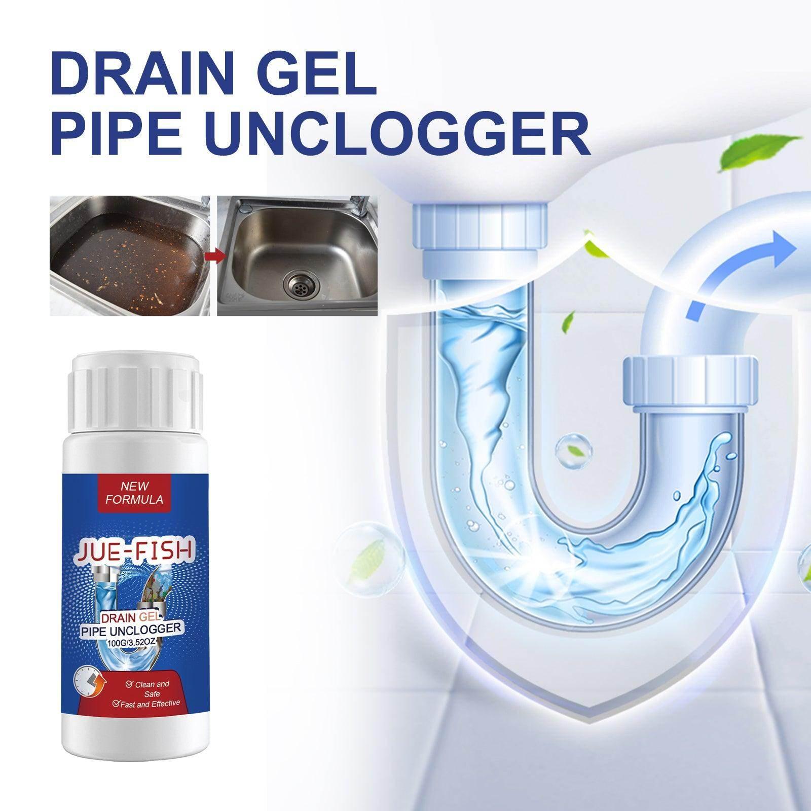 JUE-FISH Drain Gel Pipe Unclogger for Kitchen and Bathroom - Estalios