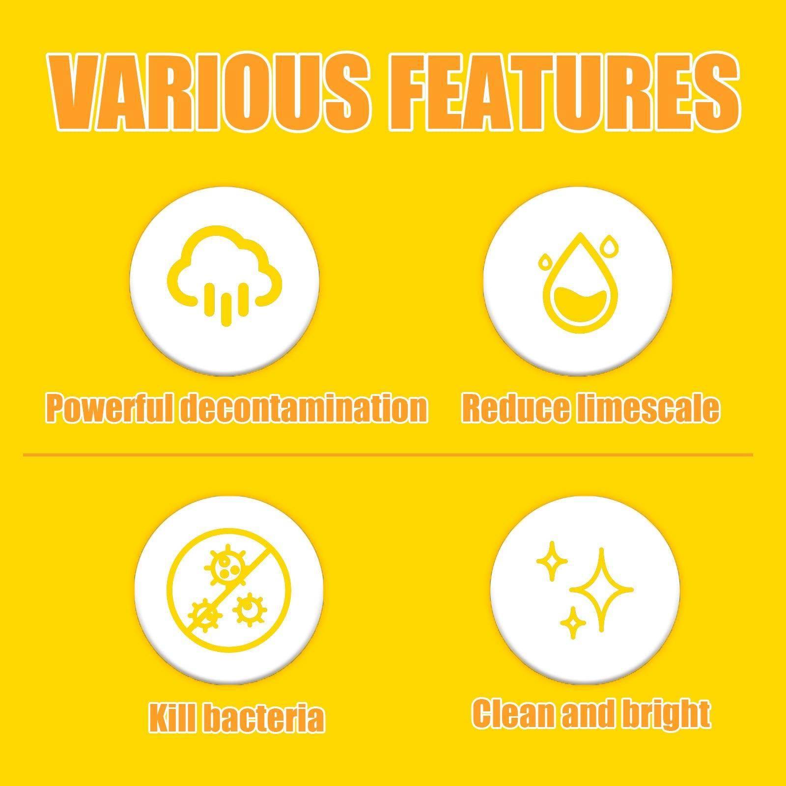 Dishwasher Clean Effervescent Tablets For Heavy Oil Stain - Estalios