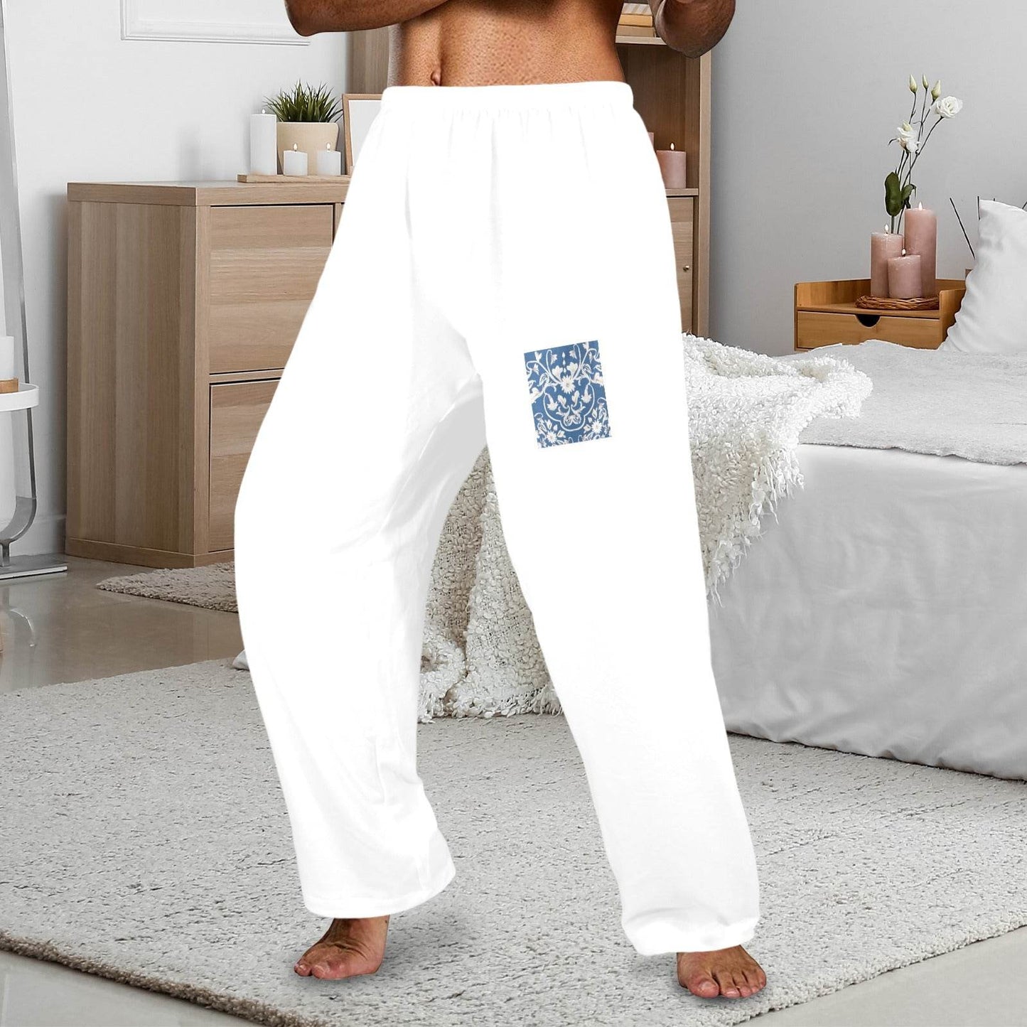 Men's Pajama Trousers without Pockets Made In USA Ships to USA Only - Estalios