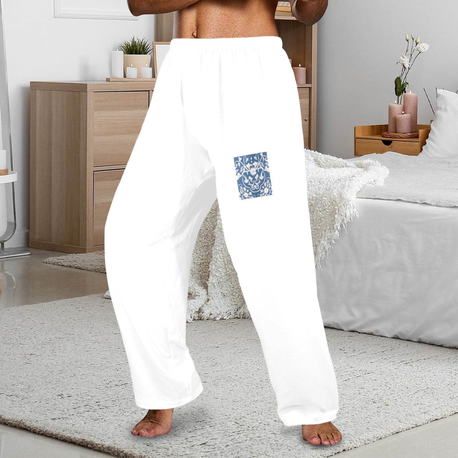 Men's Pajama Trousers without Pockets Made In USA Ships to USA Only - Estalios