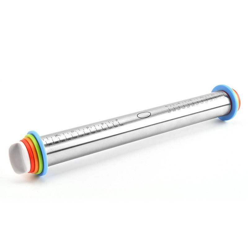17 Inch Stainless Steel Adjustable Rolling Pin Kneading Tool - Estalios