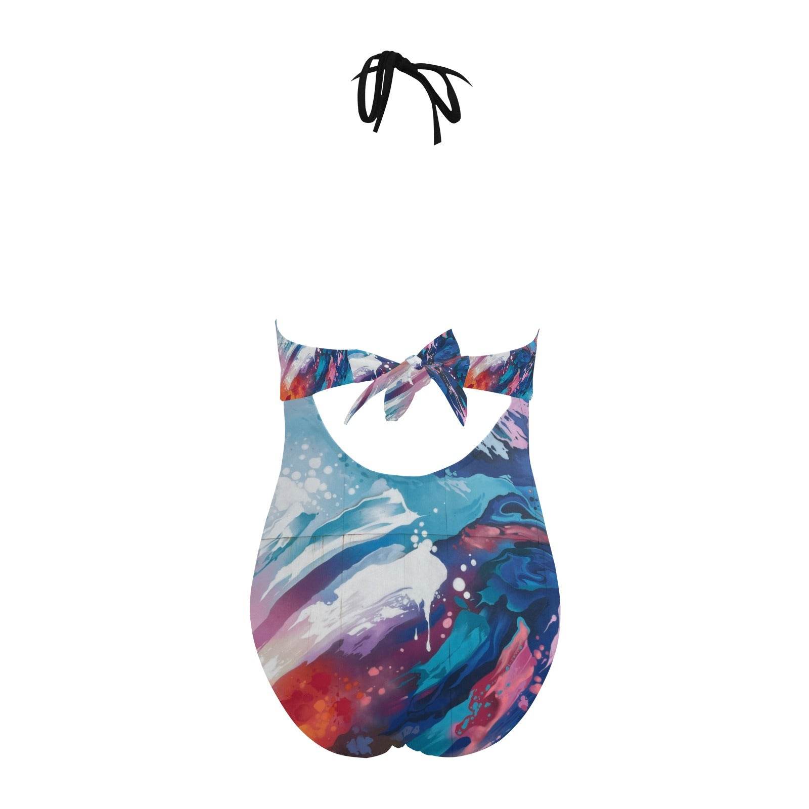 Women's Backless Bow Hollow Out Swimsuit for Summer Fun - Estalios