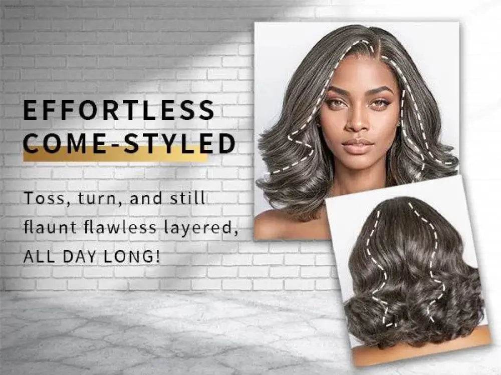 10 Inch Salt and Pepper Body Wave Short Bob Wig for Women - Estalios
