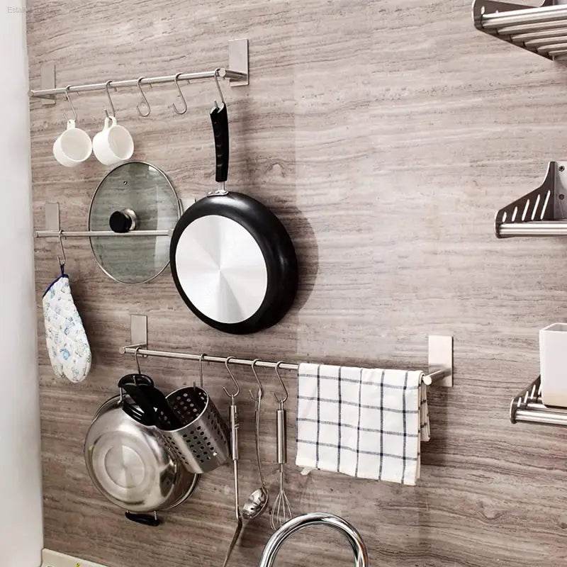 10 Pack Heavy Duty Black S Hooks - Versatile Hanging Solution for Kitchen, Bathroom, Bedroom & Office - Perfect for Pots, Pans, Coats, Bags & Plants - Estalios