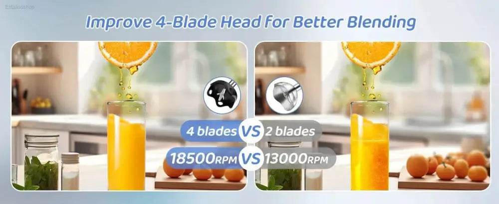 1000 Watt Powerful Handheld Immersion Blender for Soups - Estalios