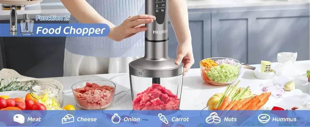 1000 Watt Powerful Handheld Immersion Blender for Soups - Estalios